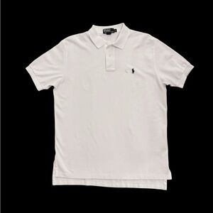 Ralph Lauren White Polo Shirt - Size L